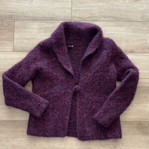 Tabask handmade in Peru small purple alpaca & wool blend size medium